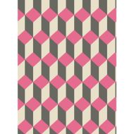 Cole & Son: Delano 105/7033.CS.0 Pink and Black