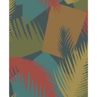 Cole & Son: Deco Palm 105/8039.CS.0 Red and Blue