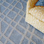 Company C: Cable Rug Blue