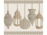 Cole & Son WP: Martyn Lawrence Bullard Fez 113/6014.CS.0 Gold/Silver & Parchment