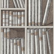 Cole & Son WP: Fornasetti Ex Libris 114/15029.CS.0 Stone/Linen