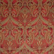 Scalamandre: Highland Fling Printed Velvet SC 0001 16316 Reds & Pink