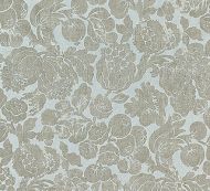 Scalamandre: Elsa Linen Print SC 0002 16606 Silver on Skylight