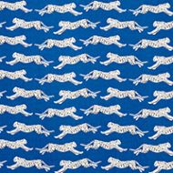 Schumacher: Leaping Leopards 177742 Blue