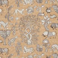 Schumacher: Animalia 178322 Carbon & Sienna