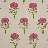 Molly Mahon for Schumacher: Marigold Hand Block Print 179321 Pink