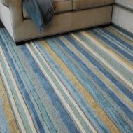 Company C: Sheffield Stripe Rug Sea Grass