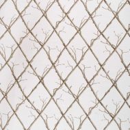 Paolo Moschino for Lee Jofa: Twig Trellis 2020166.123.0 Green/White
