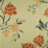 Scalamandre: Giardino Esotico CL 0003 26216 Multi on Verdino