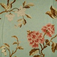 Scalamandre: Giardino Esotico CL 0004 26216 Multi on Celeste