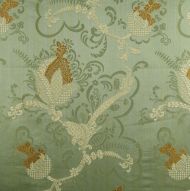 Scalamandre: Vivaldi CL 0004 26715 Gold & Linen on Jade