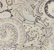Scalamandre: Malabar Paisley Embroidery SC 0003 27124 Flax