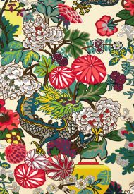 Schumacher: Chiang Mai Dragon Wallcovering 5001063 Alabaster 