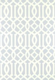 Schumacher: Imperial Trellis Wallcovering 5003363 Soft Aqua 