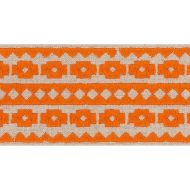 Schumacher: Talitha Tape 70647 Orange on Natural