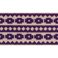 Schumacher: Talitha Tape 70649 Violet on Natural
