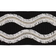 Schumacher: Ogee Embroidered Tape 74334 Black