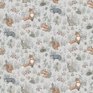 Schumacher: Forest Friends Mural 7480 Multi