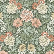 Schumacher: Dahlia Garden 7666 Green