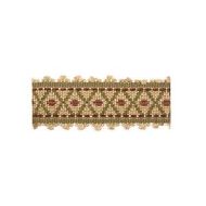 *Highland Court: Saratoga Trimmings 1 3/8" Braid Diamond Scalloped Moss 78052H-257