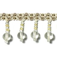 Highland Court: Sherman Oaks Trimmings 1 3/4" Fringe Glass Beaded Quartz 78088H-179