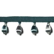 Highland Court: Sherman Oaks Trimmings 1 1/2" Fringe Beaded Turquoise 78092H-11