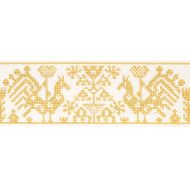Schumacher: Tarpan Embroidery Tape 80001 Yellow