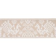Schumacher: Tarpan Embroidery Tape 80002 Natural