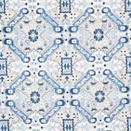 Schumacher: Tiraz Velvet 80601 Indigo