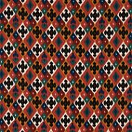 Schumacher: Sasha Diamond Ikat 80661 Rose & Saffron