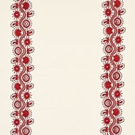 Schumacher: Theodora Embroidery 80742 Red