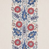 Schumacher: Anatolia Embroidery 80750 Blue & Red