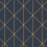 Schumacher: Diamonds 8804 Navy & Gold