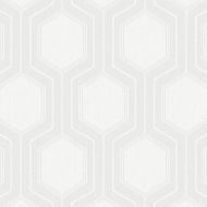 Schumacher: Graphic Hexagon 9305 Bone