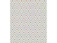 Cole & Son WP: Contemporary Restyled Hicks' Hexagon 95/3016.CS.0 Gold/Silver