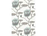 Cole & Son WP: Contemporary Restyled Summer Lily 95/4022.CS.0 Aqua/White