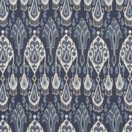 GP&J Baker: Ikat Bokhara Linen BP10939.1.0 Indigo