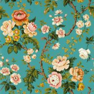 Sanderson: Hykenham WP 217041 Sea/Ginger