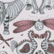 Clarke & Clarke: Extinct Print F1109/03.CAC.0 Pink