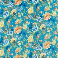 Clarke & Clarke: Sapphire Garden F1589/01.CAC.0 Sapphire Velvet