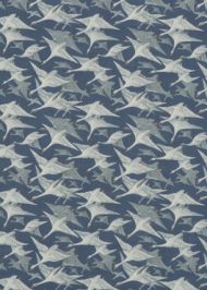 Mulberry Home: Wild Geese Linen FD287.H10.0 Indigo
