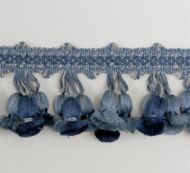 Scalamandre: Newport Tassel Fringe - Silk SC 0012 FT1103 Med. Blue, Dark Blue