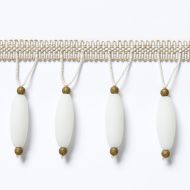 Scalamandre: Vionnet Beaded Fringe SC 0001 FX1501 Alabaster