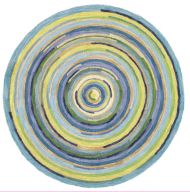 Company C: Concentric Squares Rug Sky