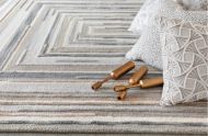 Company C: Concentric Squares Rug Gray