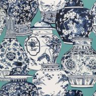 Lee Jofa: Pandan Paper WP P2020108.1350.0 Aqua/Blue