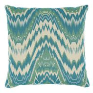 Schumacher: Tauride Epingle 22" Pillow SO7904206 Peacock