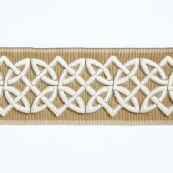 Scalamandre: Celtic Embroidered Tape SC 0002 T3282 Camel