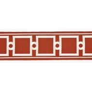 Scalamandre: Square Link Embroidered Tape SC 0005 T3287 Carnelian