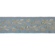 Scalamandre: Laurel Embroidered Tape SC 0003 T3292 Bluestone
